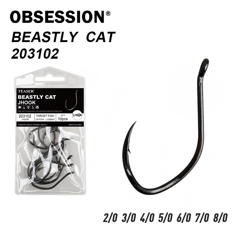 Fishing Hook Assortment - OBSESSION 203102 10 pièces/sac pêche en