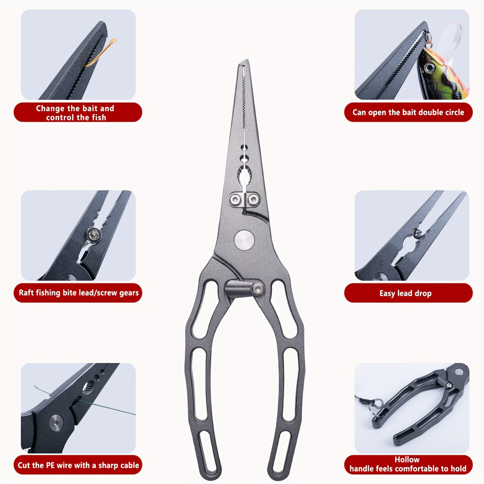 Kit combiné de pinces à pêche  - Fishing Hook Sharpener avis et prix